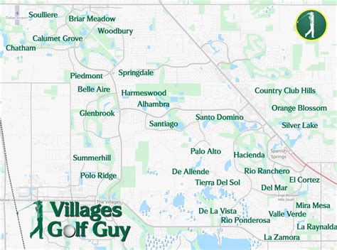 the villages golf courses|The Villages Neighborhoods Map .